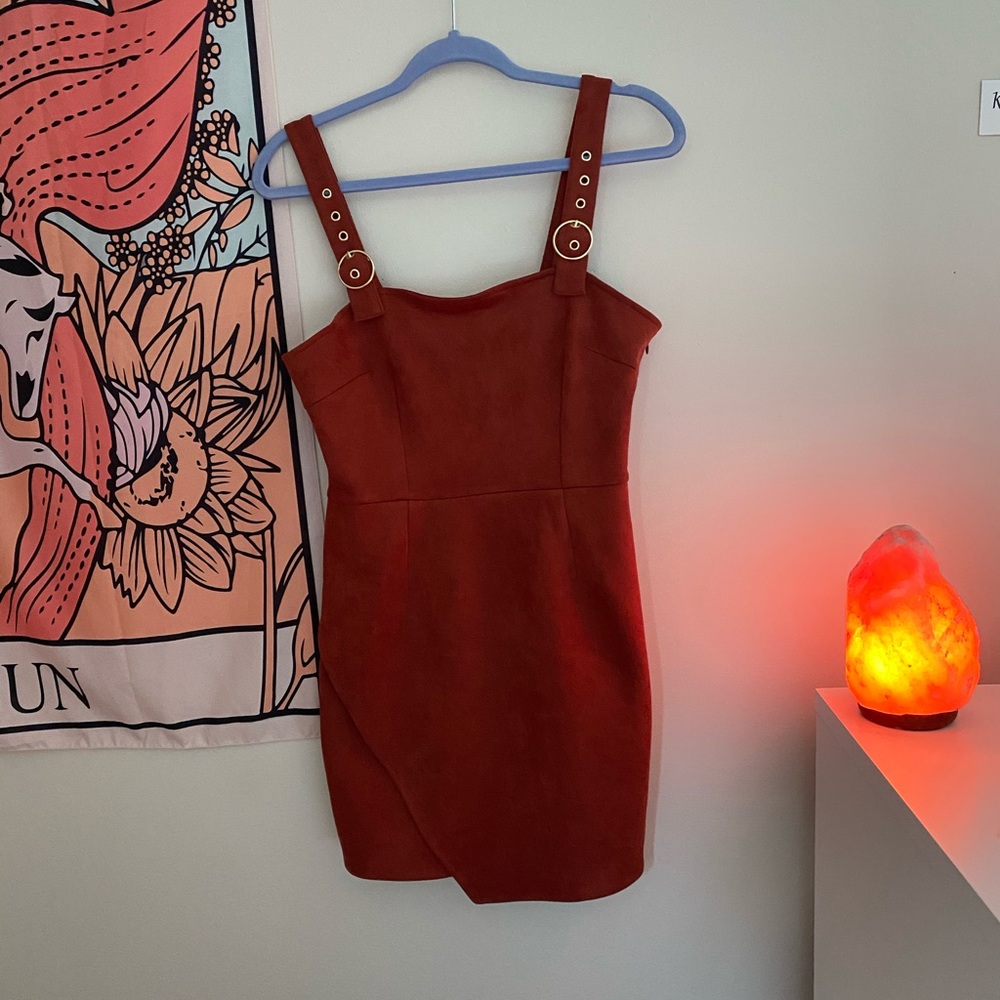 Very soft dress maroon gold